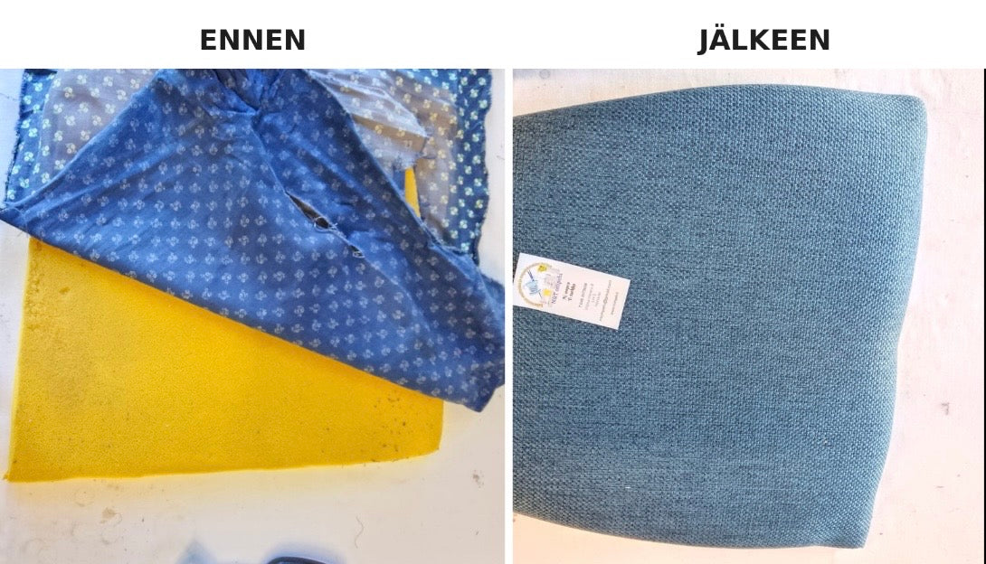 Tyynynpäällisen ompelu